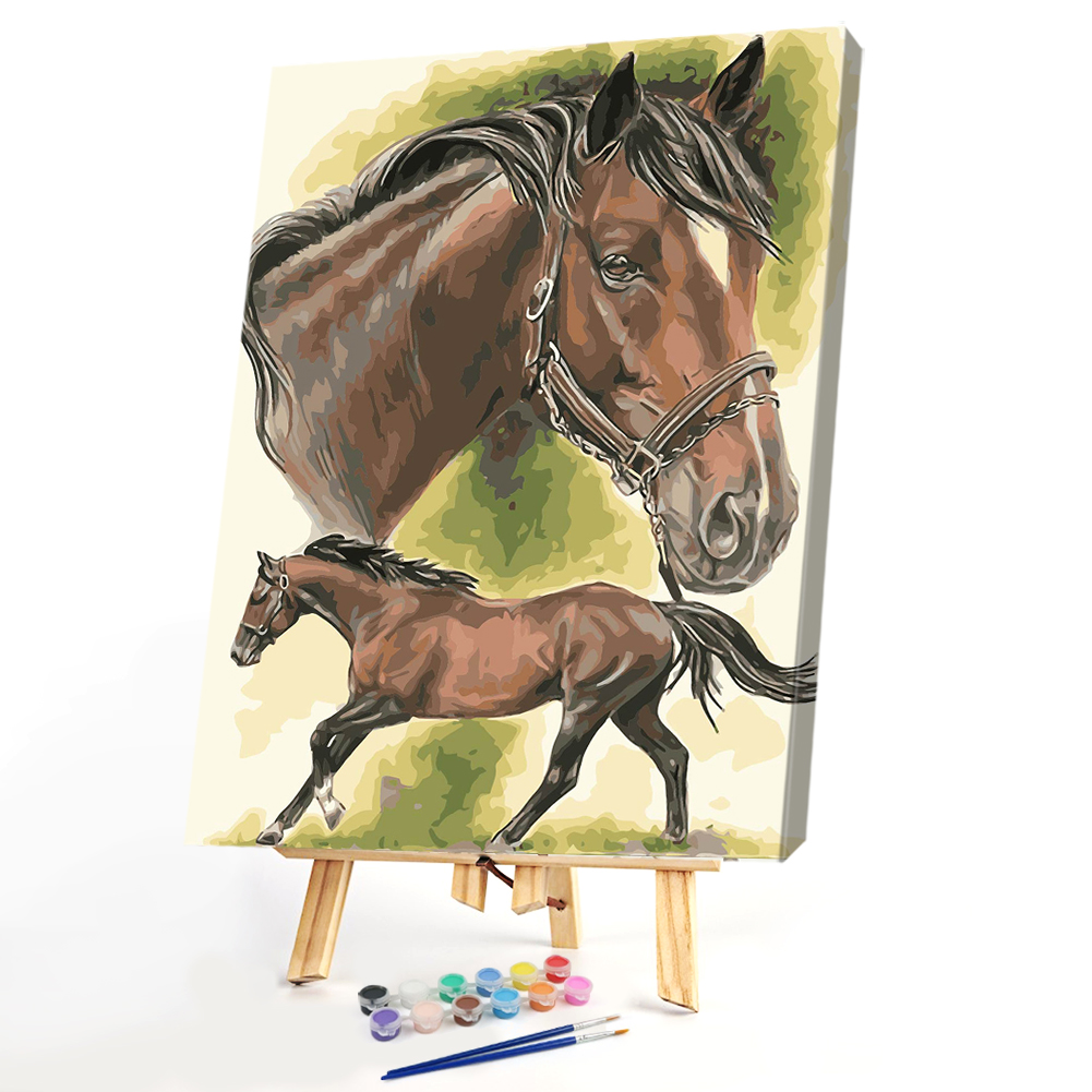 

40*50CM Paint By Numbers-Running Horse, 501 Original