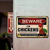 Beware Of Chickens No Responsible For Injury Or Death You Have Been Warned - Vintage Metal Signs - 20*30cm/30*40cm - Warning&Farm