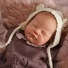 [🔊Heartbeat Sound and Breath💝] 20 Inches Newborn Sleeping Adorable Baby Painted Hair Girl Doll Ritaday - RBBI-Myrebornbabydoll&reg; Myrebornbabydoll&reg;