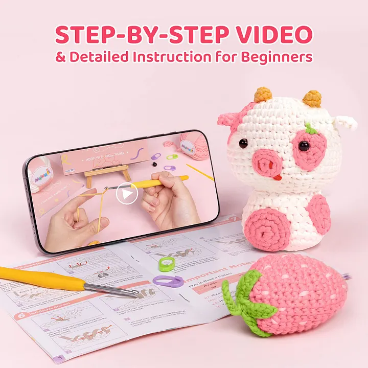 MeWaii MeWaii® Crochet Egg Shaped Capybara Crochet Kit for