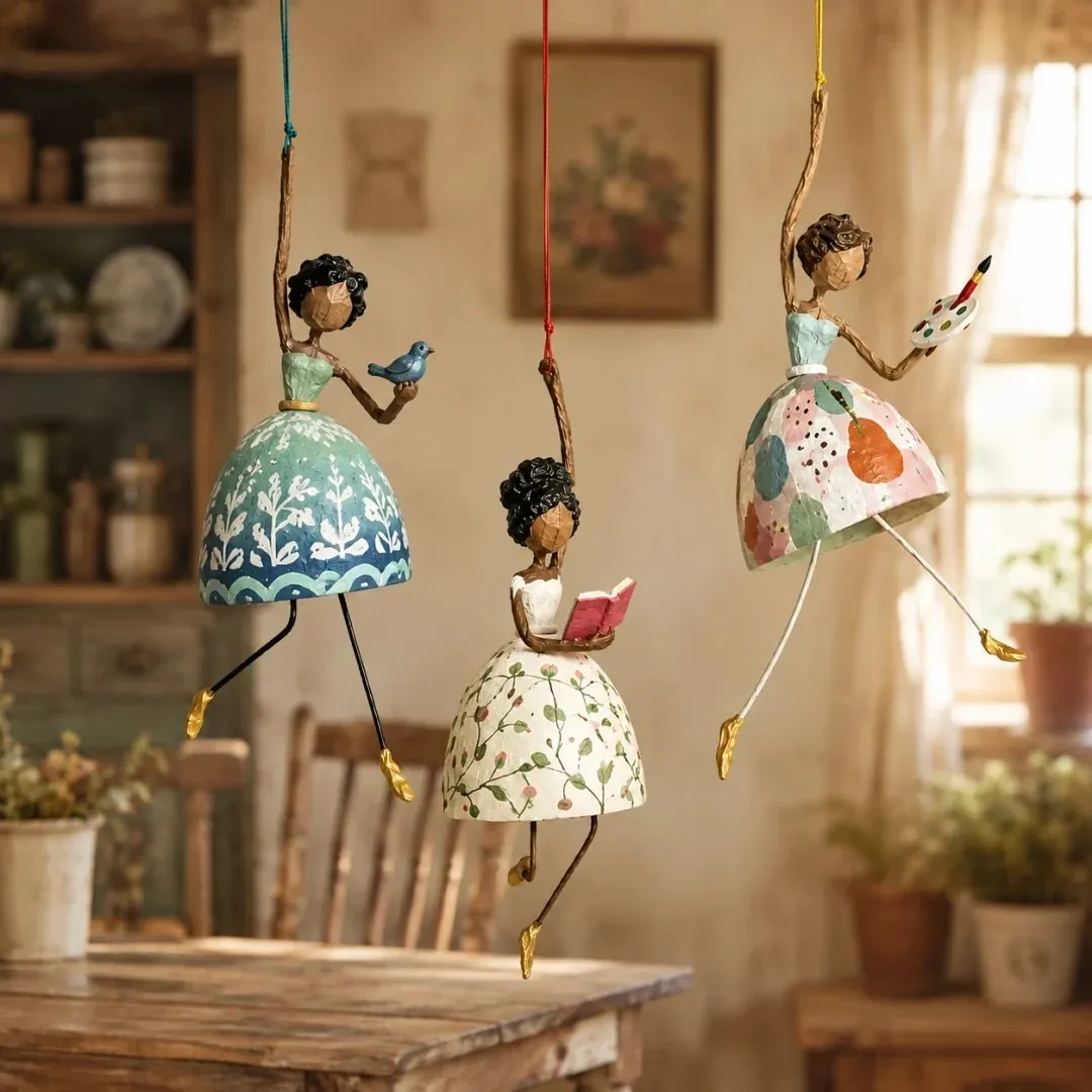 Whimsical hanging lady collection