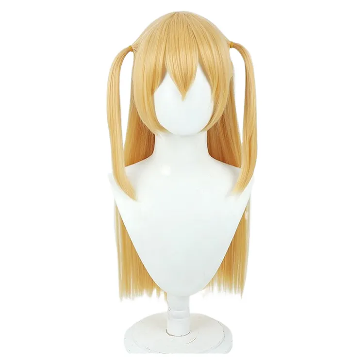 2.5 Dimensional Seduction (2024) Ririsa Amano Yellow Wig Cosplay Accessories Halloween Carnival Props