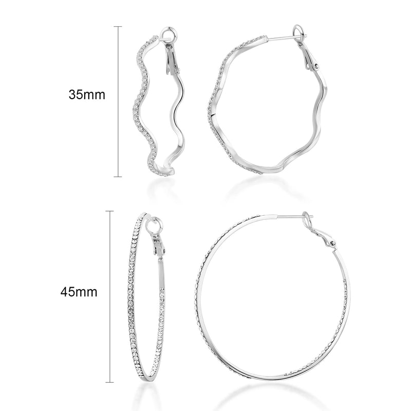 1 Pair Minimalist Round Copper 18K Gold Plated Hoop Earrings