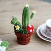 DIY Handmade Twist Stick Craft Small Potted Plants Chenille Stems Craft Pipe Cleaners Gift Decor Set