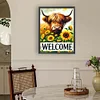 Diamond Painting-DIY Full Round Drill Sunflower Highland Yak