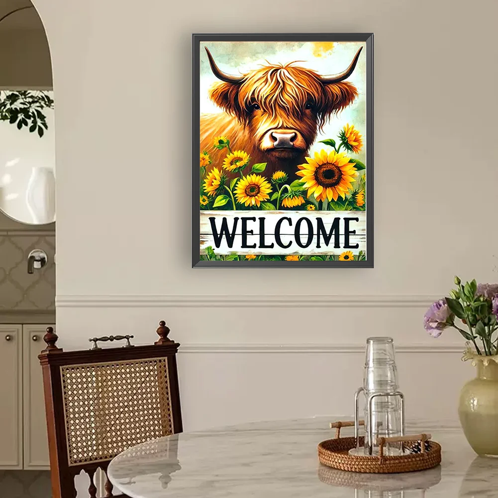 Diamond Painting - Full Round Drill - Sunflower Yak(Canvas|30*40cm)