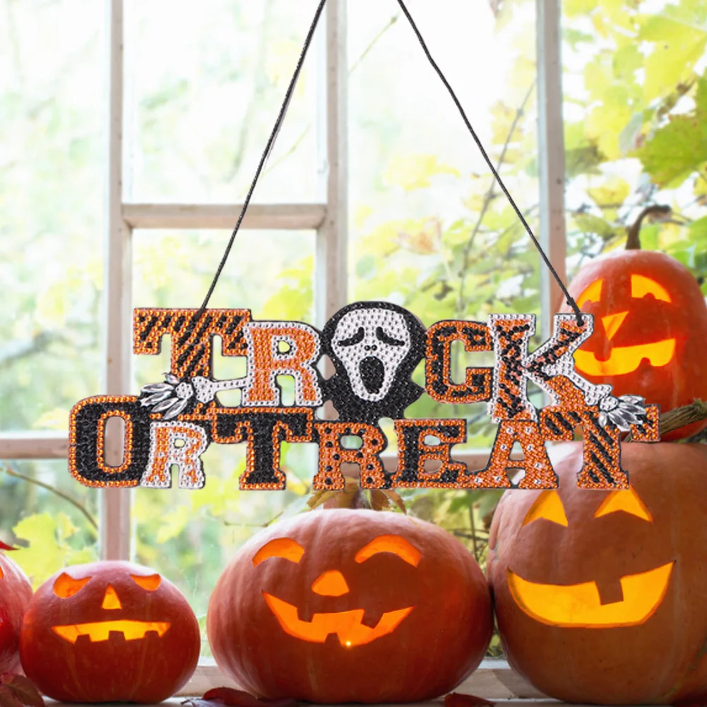 DIY Diamond Crystal Halloween Pendant Hanging