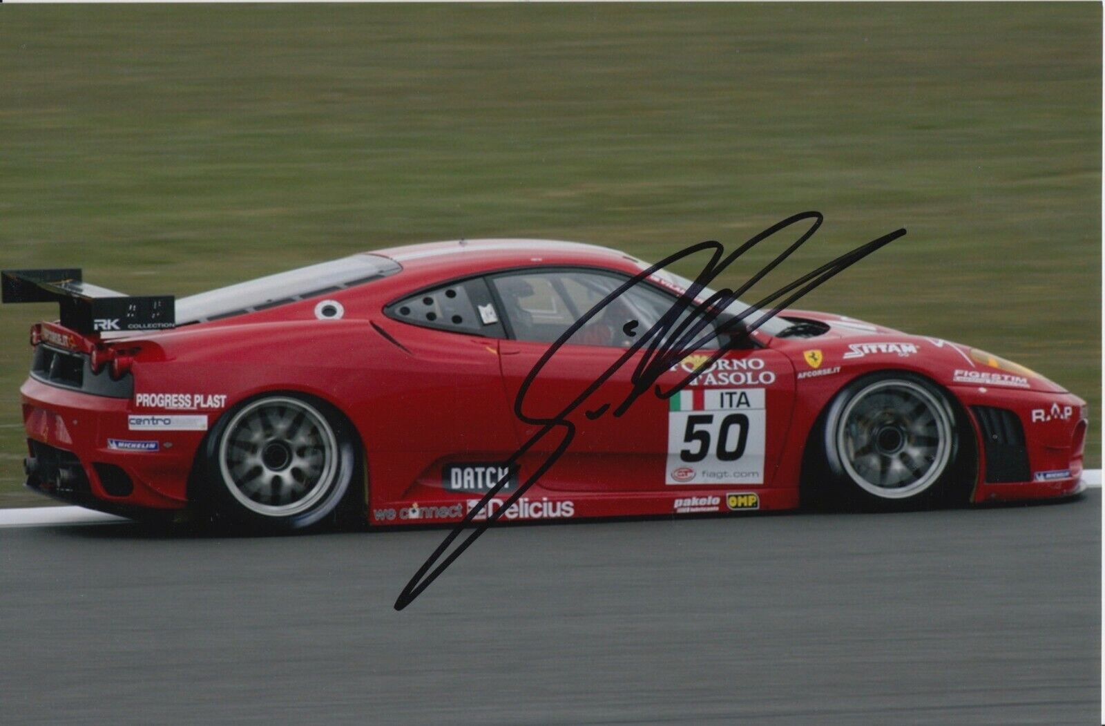 Gianmaria Bruni Hand Signed 9x6 Photo Poster painting - Le Mans Autograph.