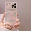 Transparent Cartoon Prints Silicone iPhone 15 Plus Cases For Girls