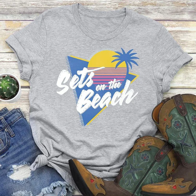 SETS ON THE BEACH  T-shirt Tee - 01472