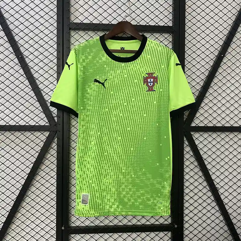 2025 Goalkeeper Portugal Green Soccer Jersey