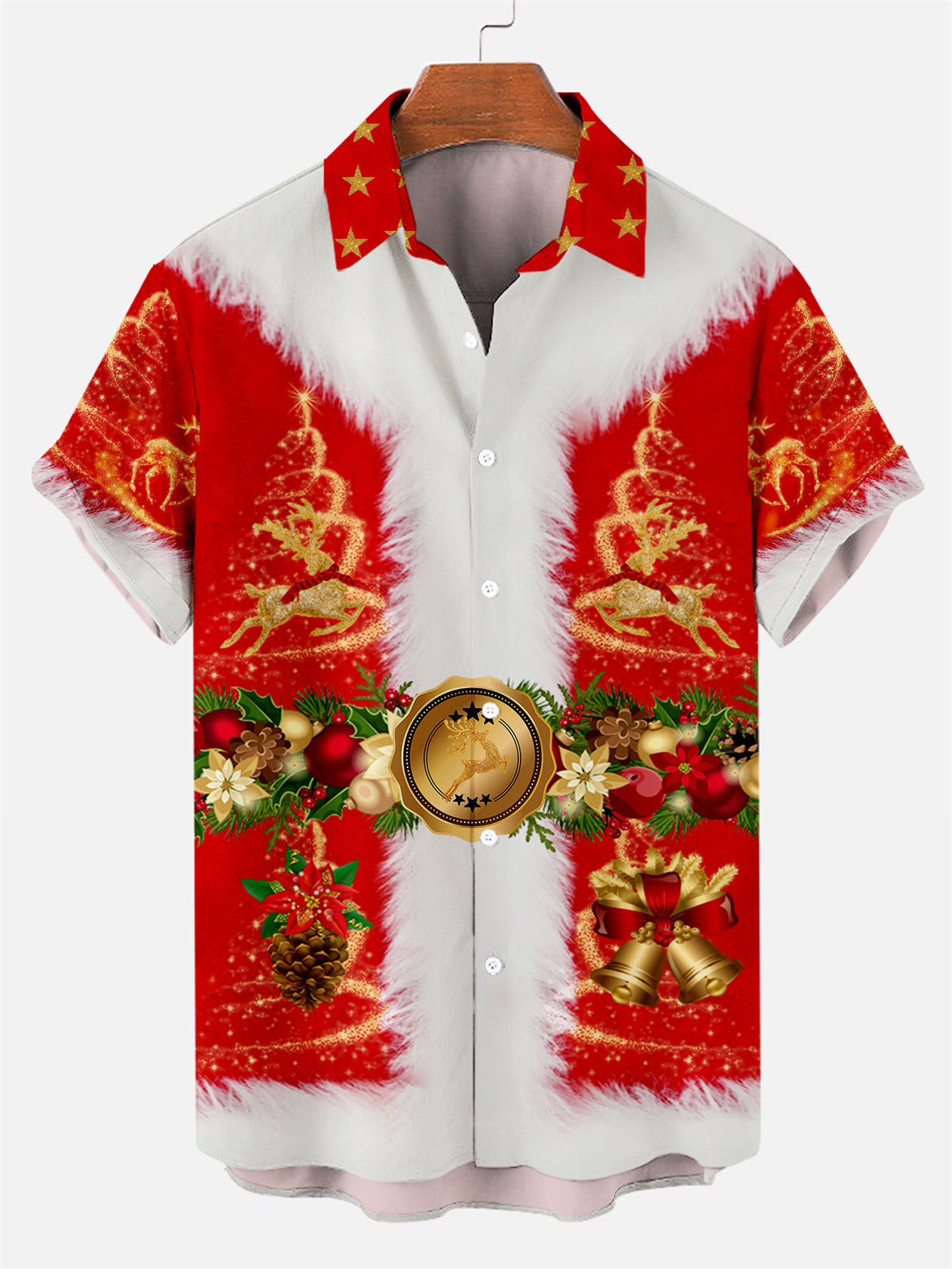 Men's Christmas Christmas Father Tops Creative Design Tops PLUSCLOTHESMAN