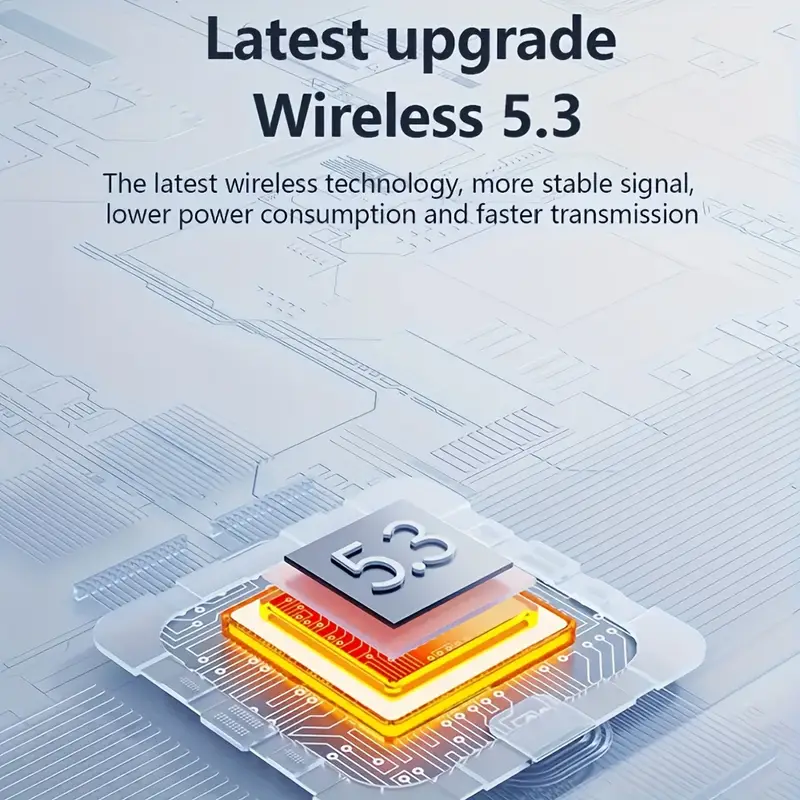 brand new tws active noise cancellation wireless sports earbuds with long touch control type c charging case sleek design for Product details 4