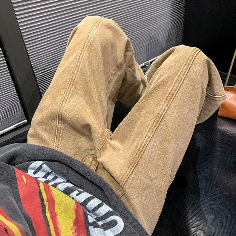 Brownm Leg Baggy Jeans