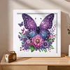 5D DIY Partial Special Shaped Drill Diamond Painting Kit Butterfly Decor With Frame Kit 18x18cm