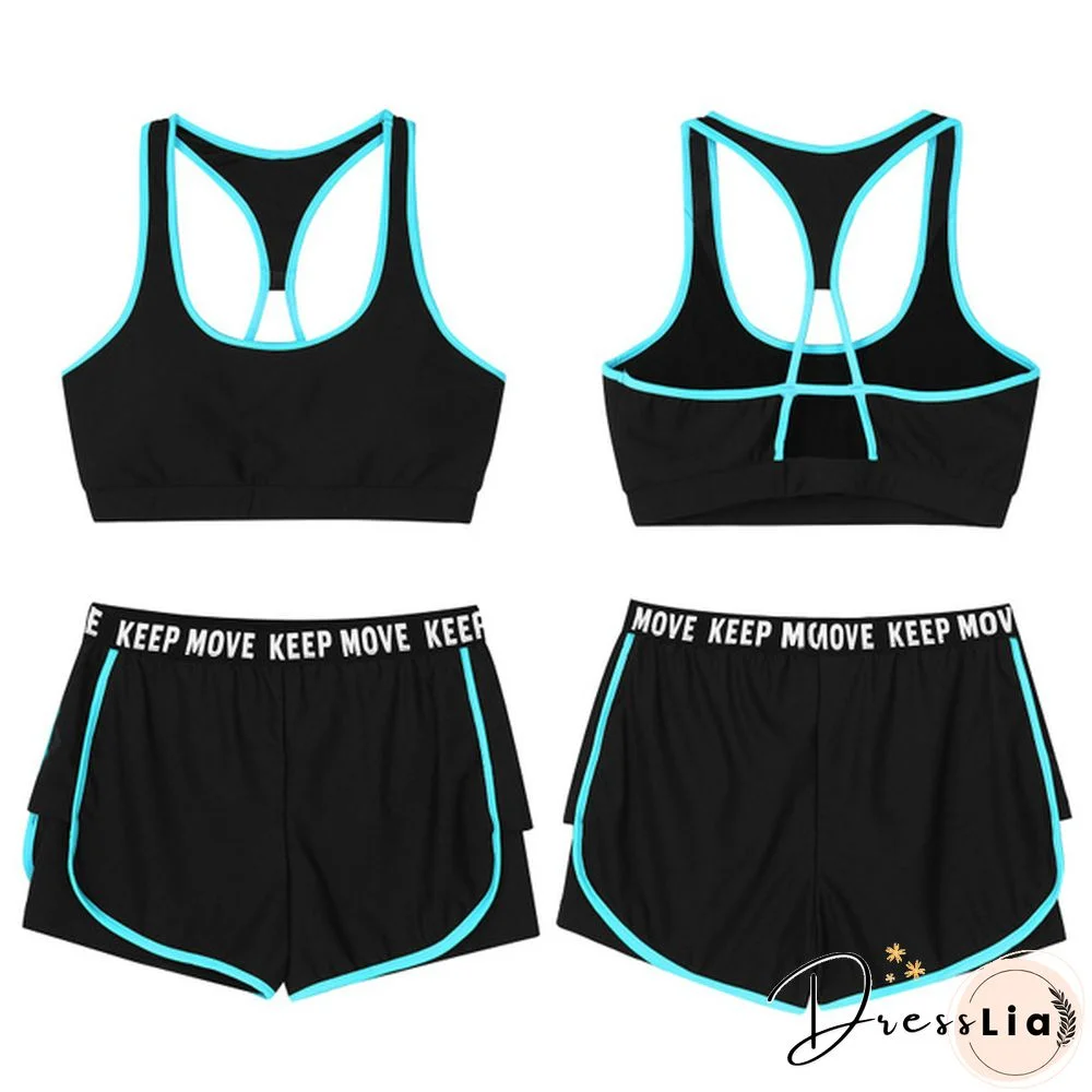 Workout Sets for Women 2 Piece Outfits Yoga Shorts Running Sports Bra Clothes