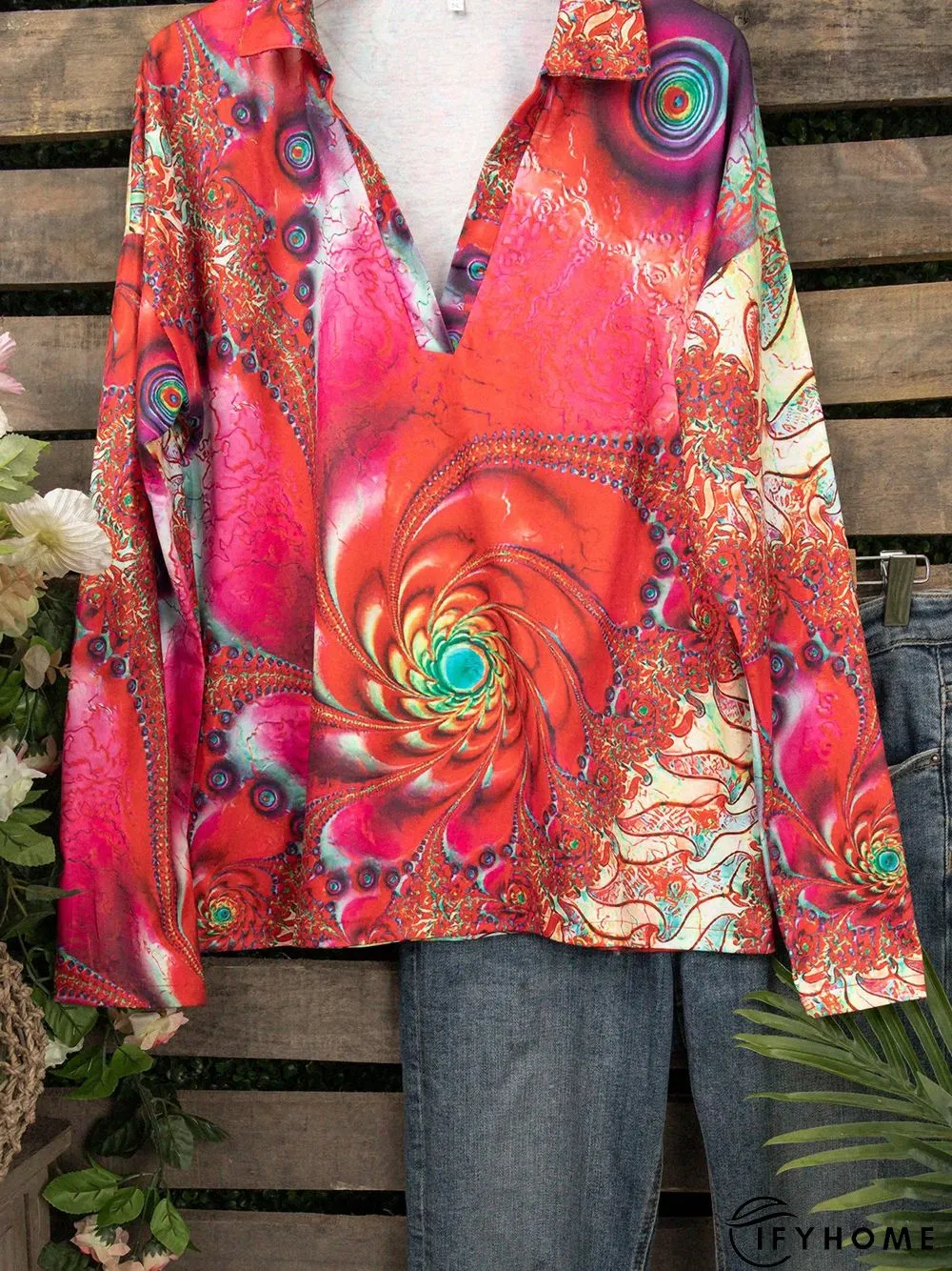 Shift Long Sleeve Tops | IFYHOME