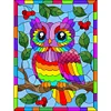 Diamond Painting -DIY Round Drill Rainbow Owl