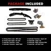 Timing Chain Kit 3.7L Compatible with 2009-2013 370Z, for 2008-2013 G37, for 2013 FX37 for 2014 QX70 VQ37VHR 3.7L Automotive Engine Replacement Parts with Tensioner, Guide Rail