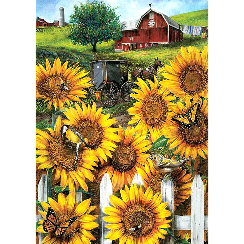 

Sunflower - Round Drill Diamond Painting - 30*40CM, 501 Original
