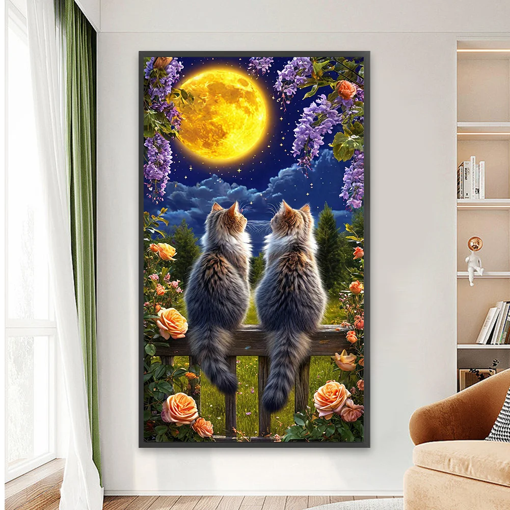 Diamond Painting - Full Round Drill - Cat(Canvas|40*70cm)