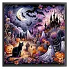 Halloween Castle-11CT Stamped Cross Stitch 50*50cm/19.69*19.69in tapestrymarket