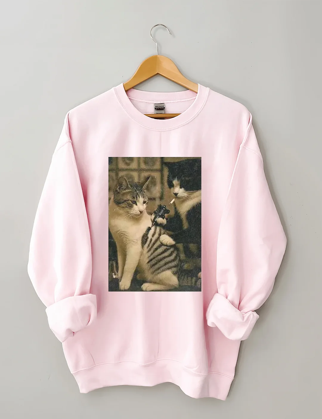 Funny Cat Tattoo Sweatshirt