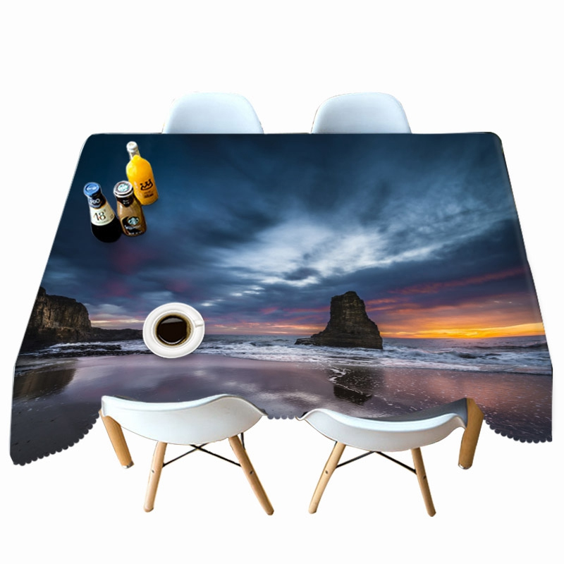 

Wave BeachLandscape - 3D Tablecloth, 140*140cm, 501 Original