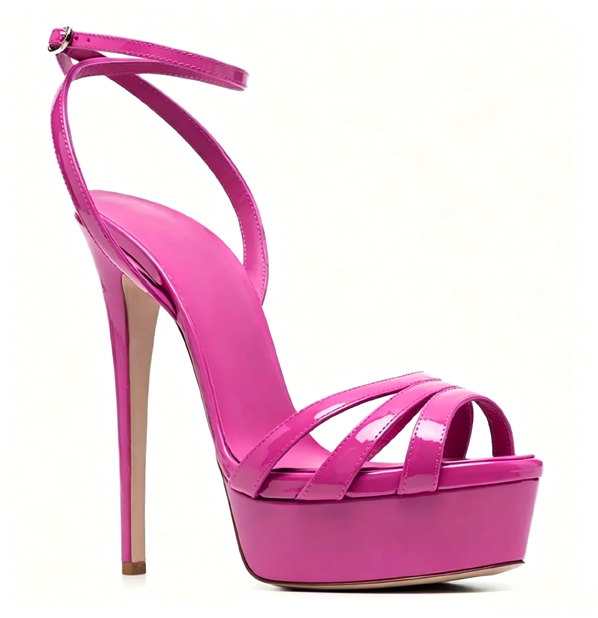 Lace up cross platform high-heeled sandals, sexy open toe high-heeled shoes, including green/yellow/pink/black and others patent leather high-heeled formal shoes  highheelher
