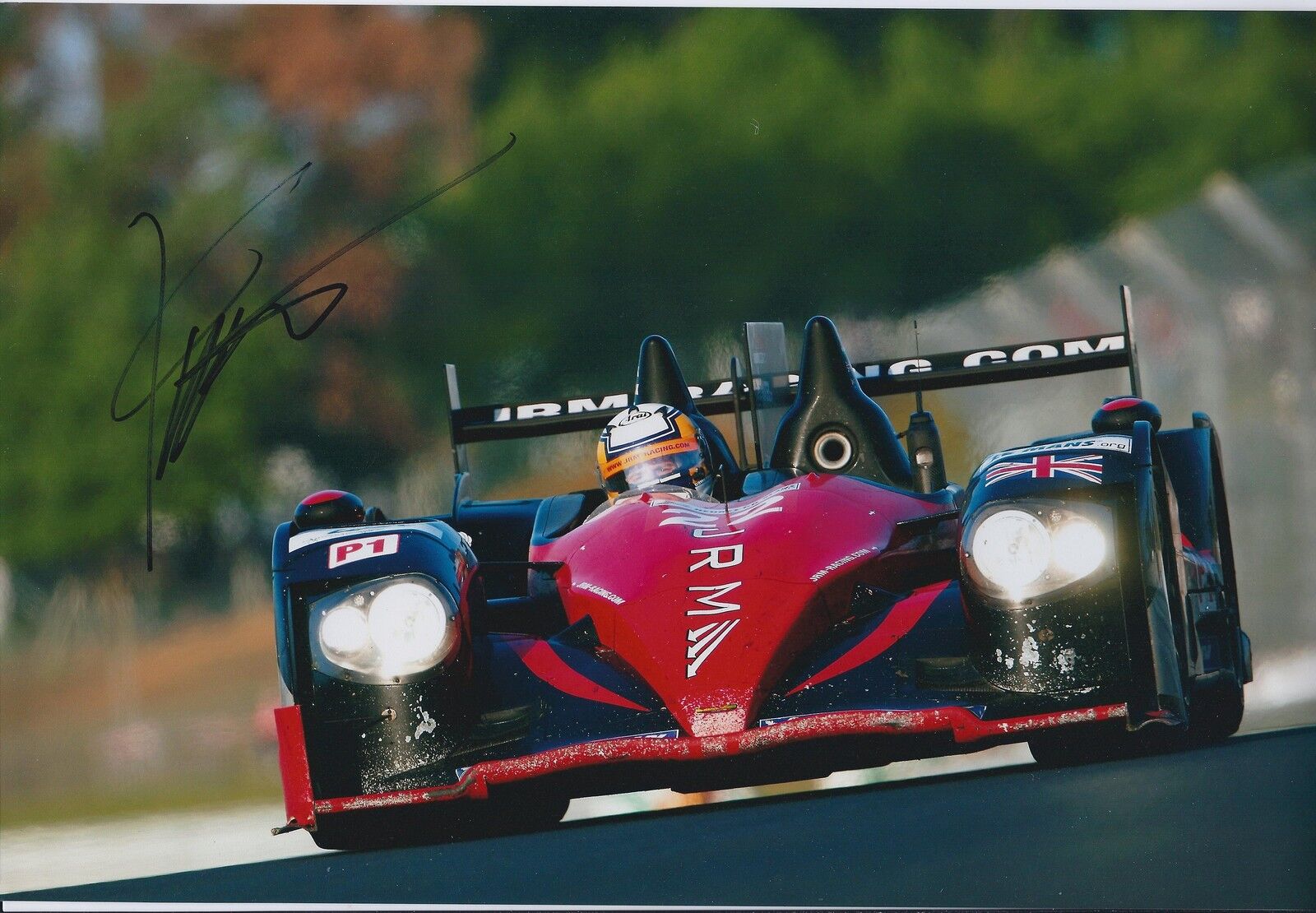 Karun Chandhok SIGNED Silverstone World Endurance Autograph 12x8 Photo Poster painting AFTAL COA