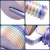 Diamond Art Roller Tools and Accessories for Rhinestone Embroidery with 10 Ridges Diamond Art Roller Straightener for Craft Lover Beginners (Purple Gradient)