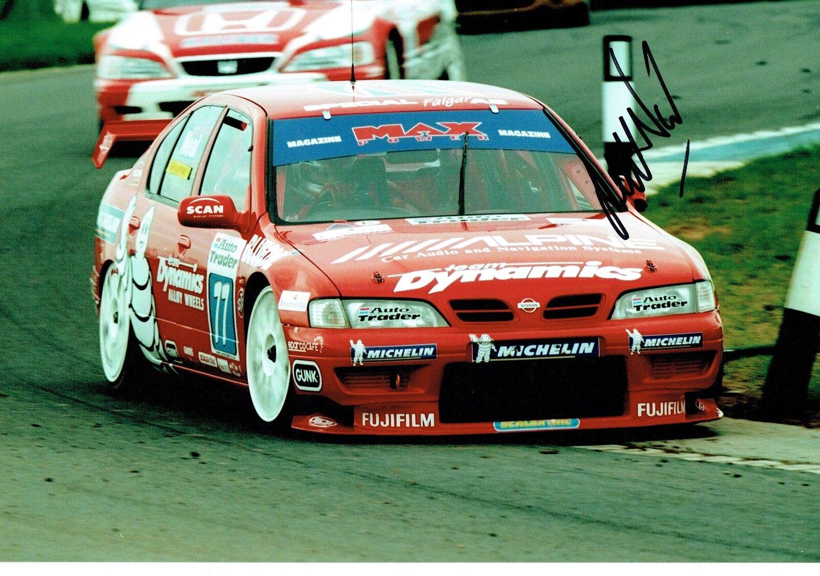 Matt NEAL SIGNED AUTOGRAPH 12 x 8 Photo Poster painting AFTAL COA BTCC Nissan Team Dynamics