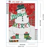 5D DIY Vollrundbohrer Diamantmalerei Schneemann Kit Heimdekoration 30x40cm