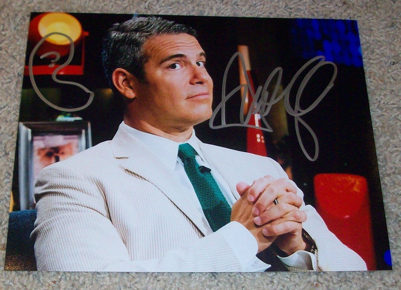 ANDY COHEN SIGNED AUTOGRAPH WATCH WHAT HAPPENS LIVE 8x10 Photo Poster painting D w/VIDEO PROOF