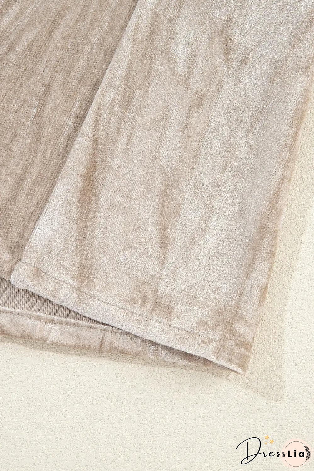 Golden Fleece Loose Fit Chest Pockets Buttoned Velvet Shirt