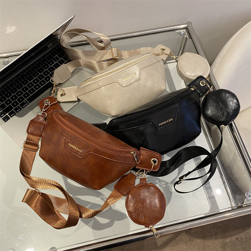 Solid Color Fashion Casual Foreign Style Small Hanging Bag