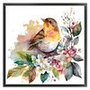 Flowers Bird - 18CT Stamped Cross Stitch 20*20cm/7.87*7.87in