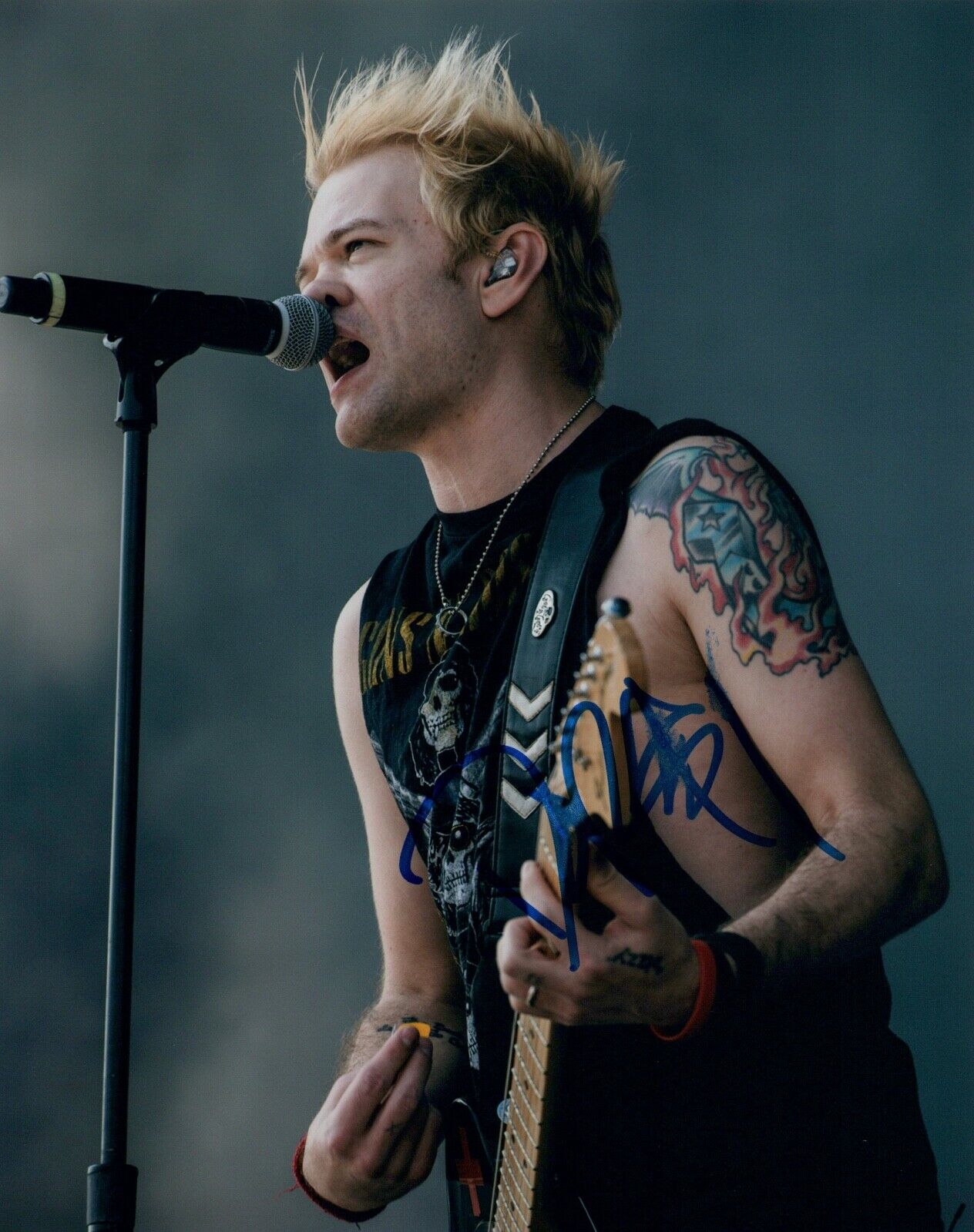 Deryck Whibley Signed Autographed 8x10 Photo Poster painting SUM 41 COA