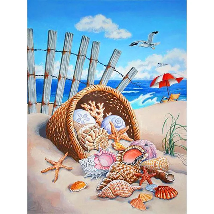 Conch  Full Round Diamond Painting 30*40cm