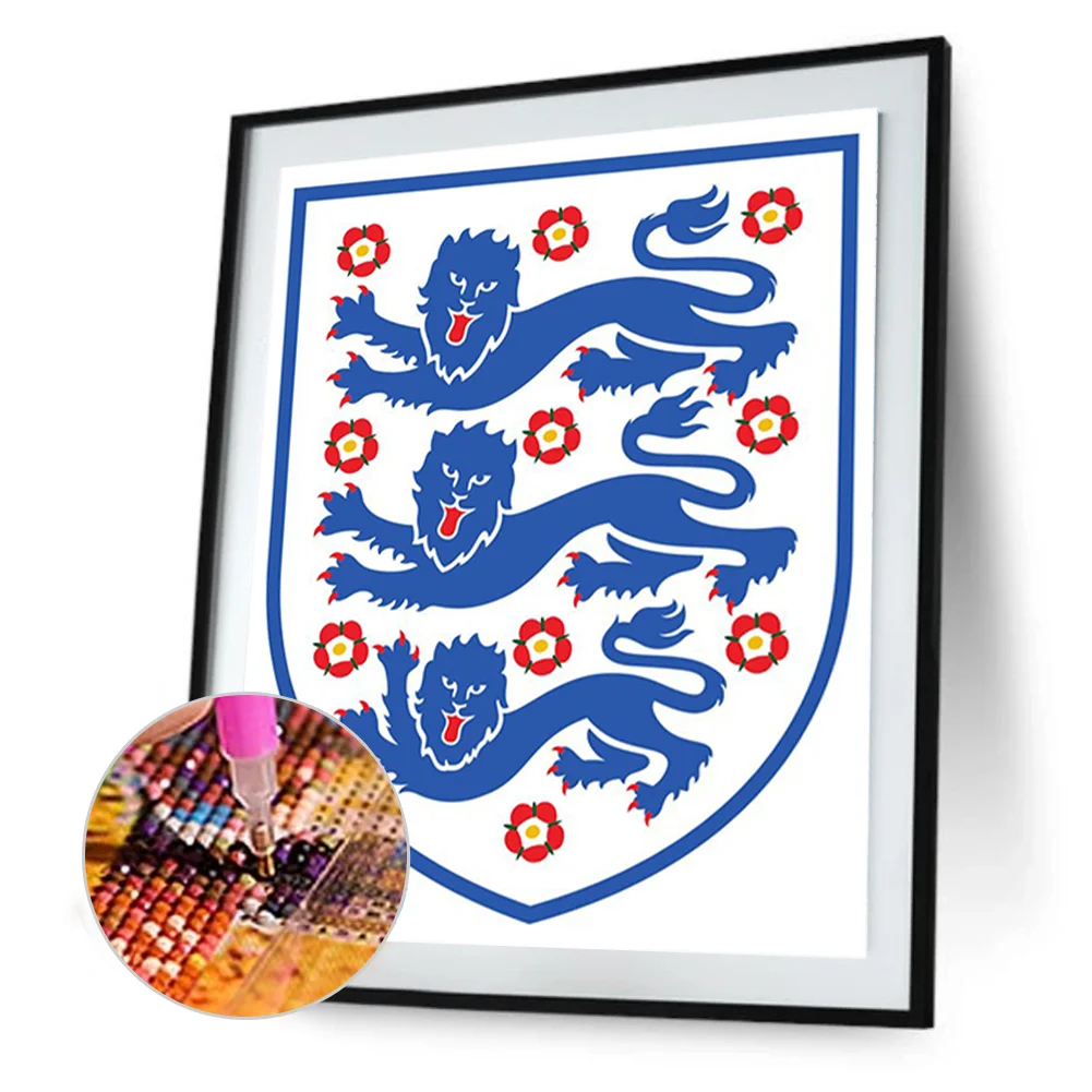 Full Round Diamond Painting 30*40cm - English Football
