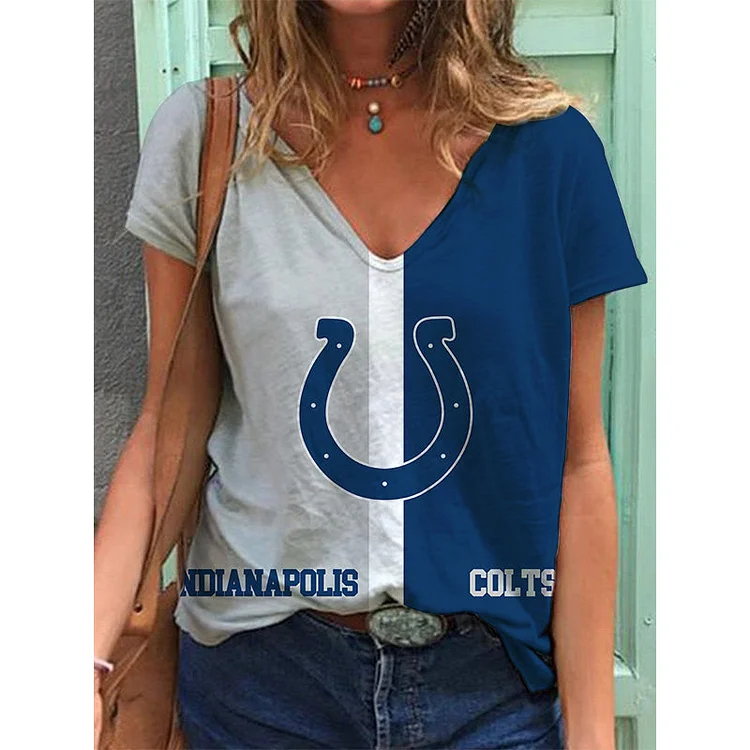 Indianapolis Colts Lightweight Short Sleeve V-Neck T-Shirt