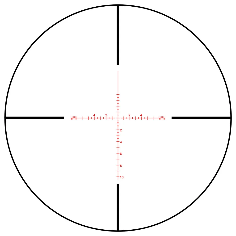 ohhunt&reg; LR 1.5-6x24 FFP Scope,30mm Tube,11 Levels Red Illuminated
