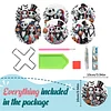 8pcs Cartoon DIY Diamond Malerei Holz Untersetzer Kits mit Halter (Skelett)