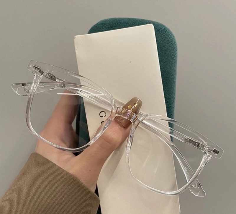 Minimalist Solid Color Resin Square Full Frame Optical Glasses