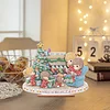 Diamond Painting Wooden Christmas Precious Moment Doll Desktop Decor Ornaments For Christmas Gifts