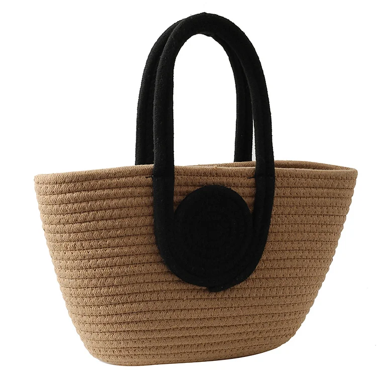 Summer Bucket Bag Casual Hand-woven Handbag Fashion Elegant for Weekend Vacation-Annaletters