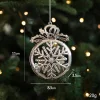 Electroplated Silver Platic Hanging Decors for Christmas Tree 