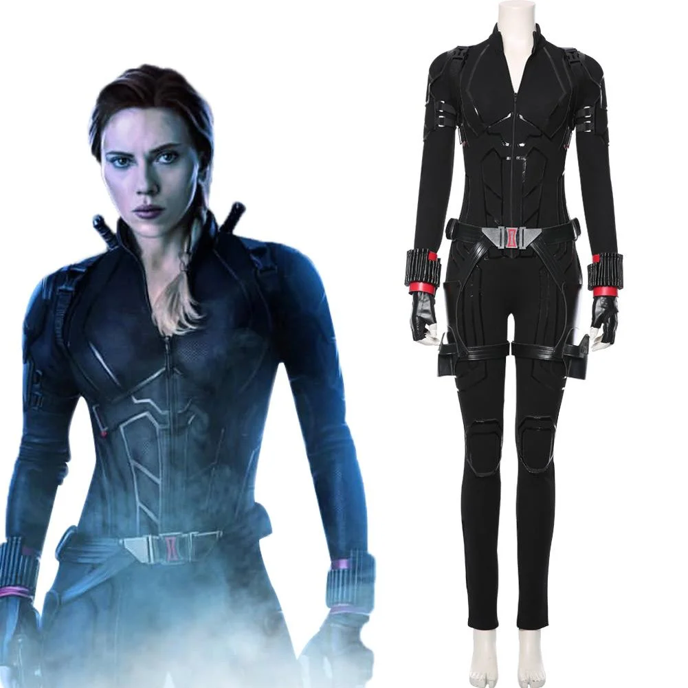 Avengers 4 : Endgame Black Widow Outfit Cosplay Costume Halloween Carnival Suit