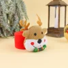 Christmas snap ring cartoon plush elk Christmas clapping bracelet decoration toy