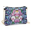 DIY Skull shaped diamond painting one-shoulder chain lady bag